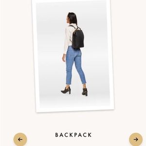 Black bobobark backpack purse